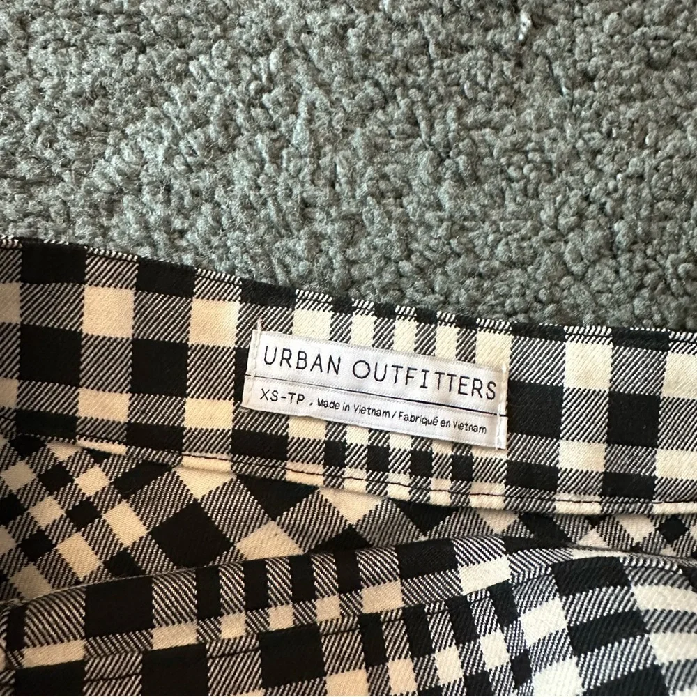UO plaid pleated skirt